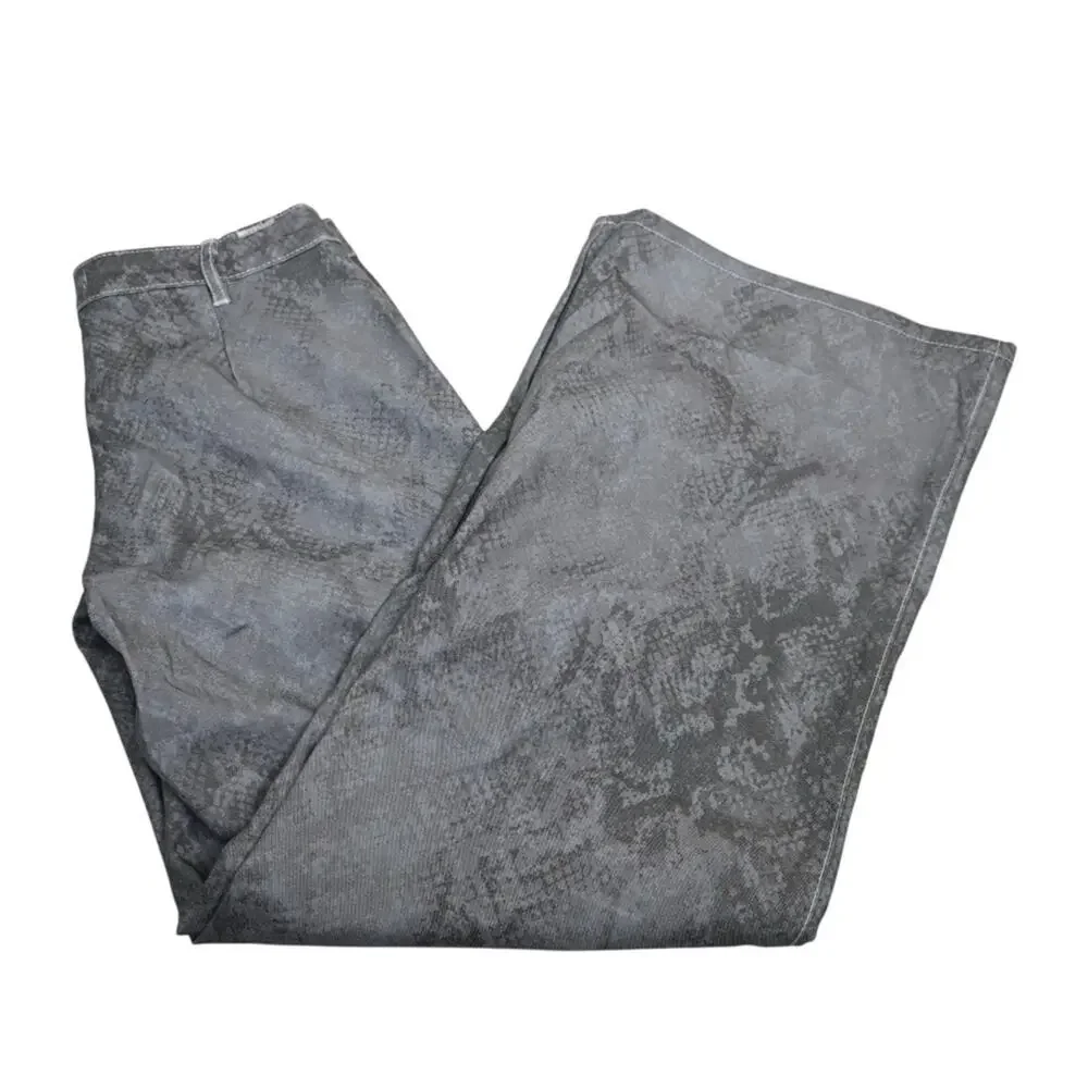 Madden Girl Womens 3 Loose Fit Snake Print Cargo Pants NEW - Picture 3 of 10